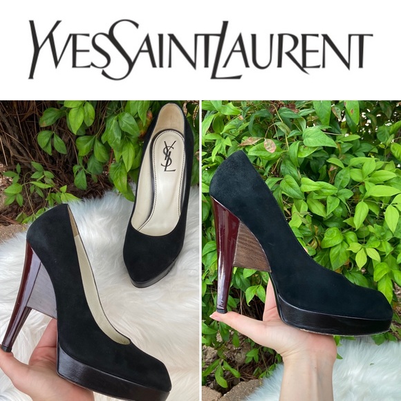 Yves Saint Laurent Shoes - 💕SEND OFFERS! 💕 Saint Laurent Suede Heels sz. 7